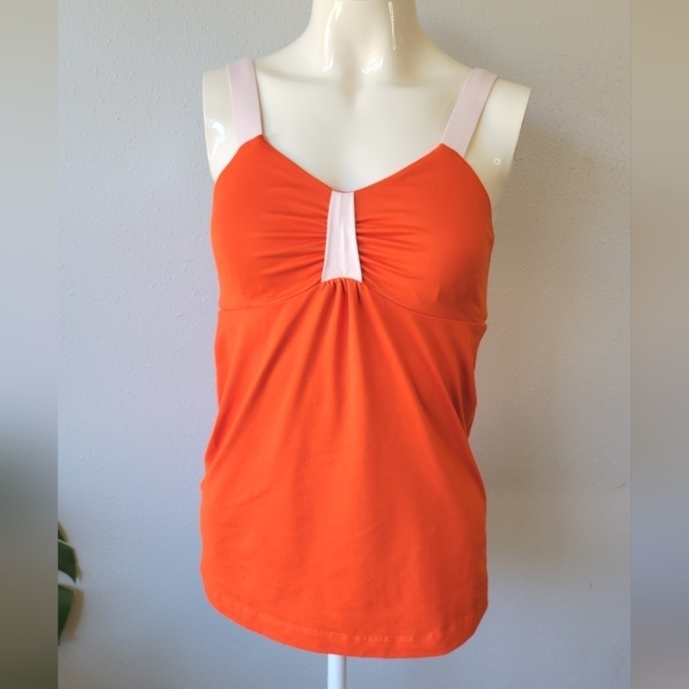PATAGONIA Orange Cami Tank Top Athletic Gym Gorpcore Hiking Outdoor M